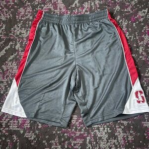 Gray and Red Men's Shorts